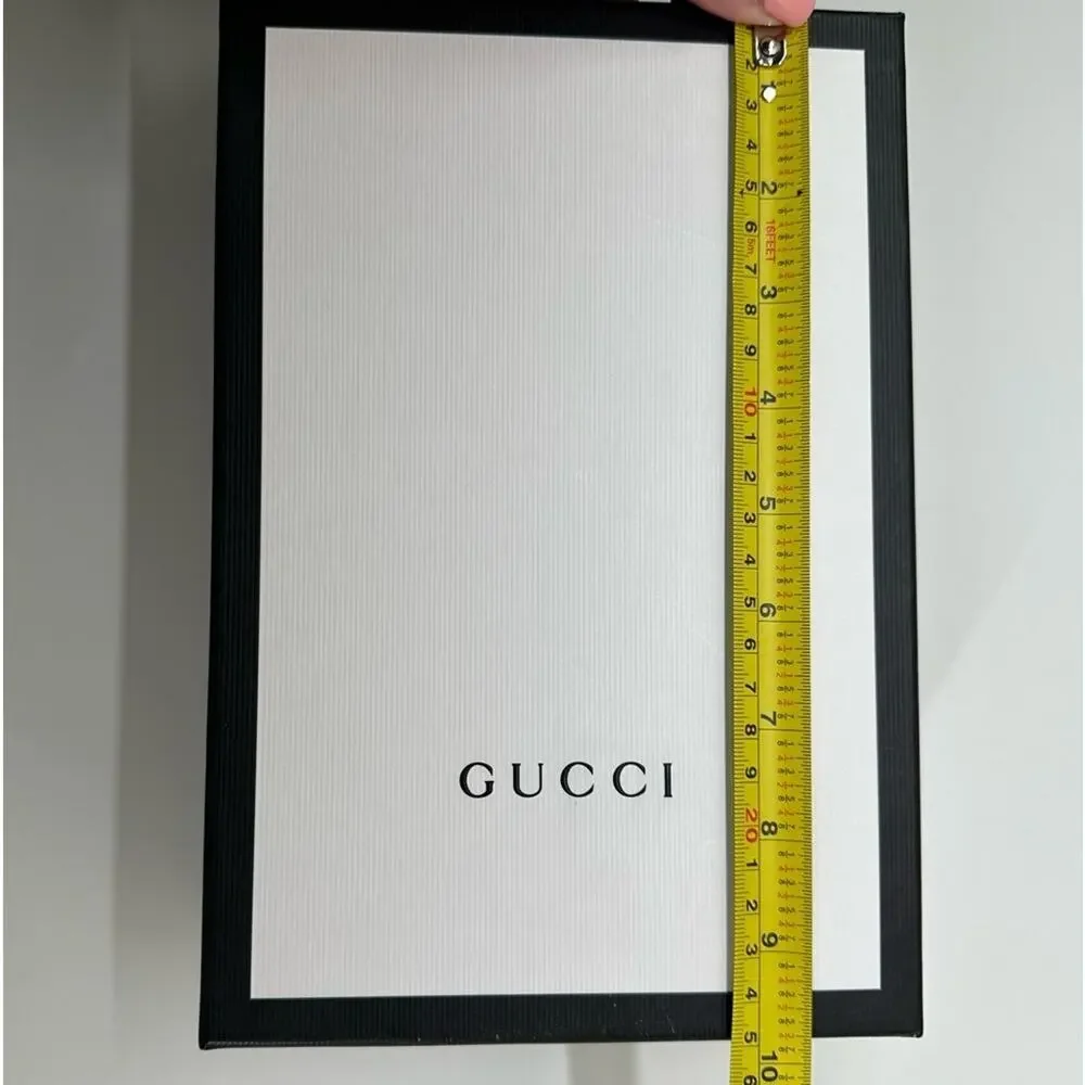 Gucci | Storage/Gift Box | Black/White | L3.875 x W6.75 x H9.75 Inch